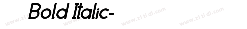 印品雅宋简 Bold Italic字体转换